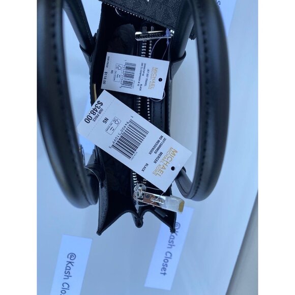 Michael Kors bag & wallet bundle mercer messanger medium & key chain card Black - Picture 10 of 12